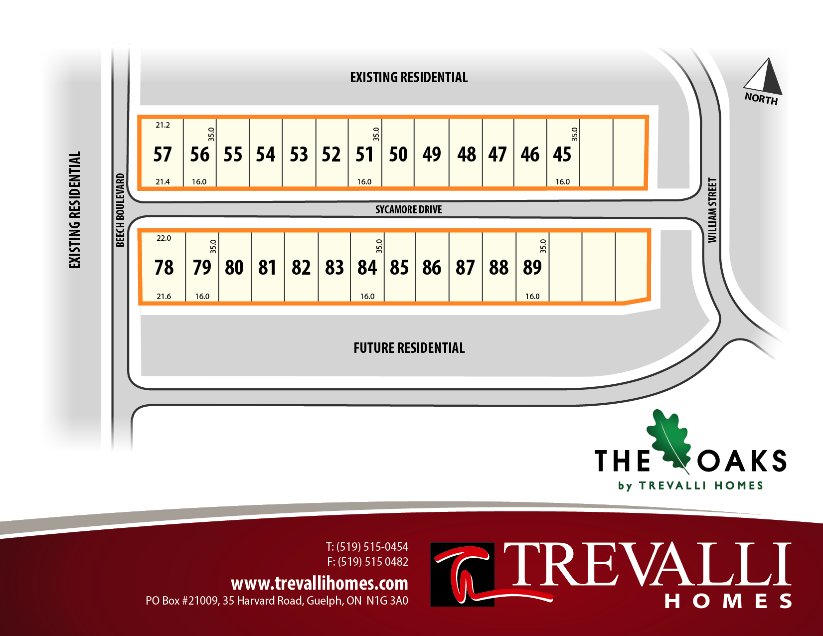 Trevalli The Oaks Site Map